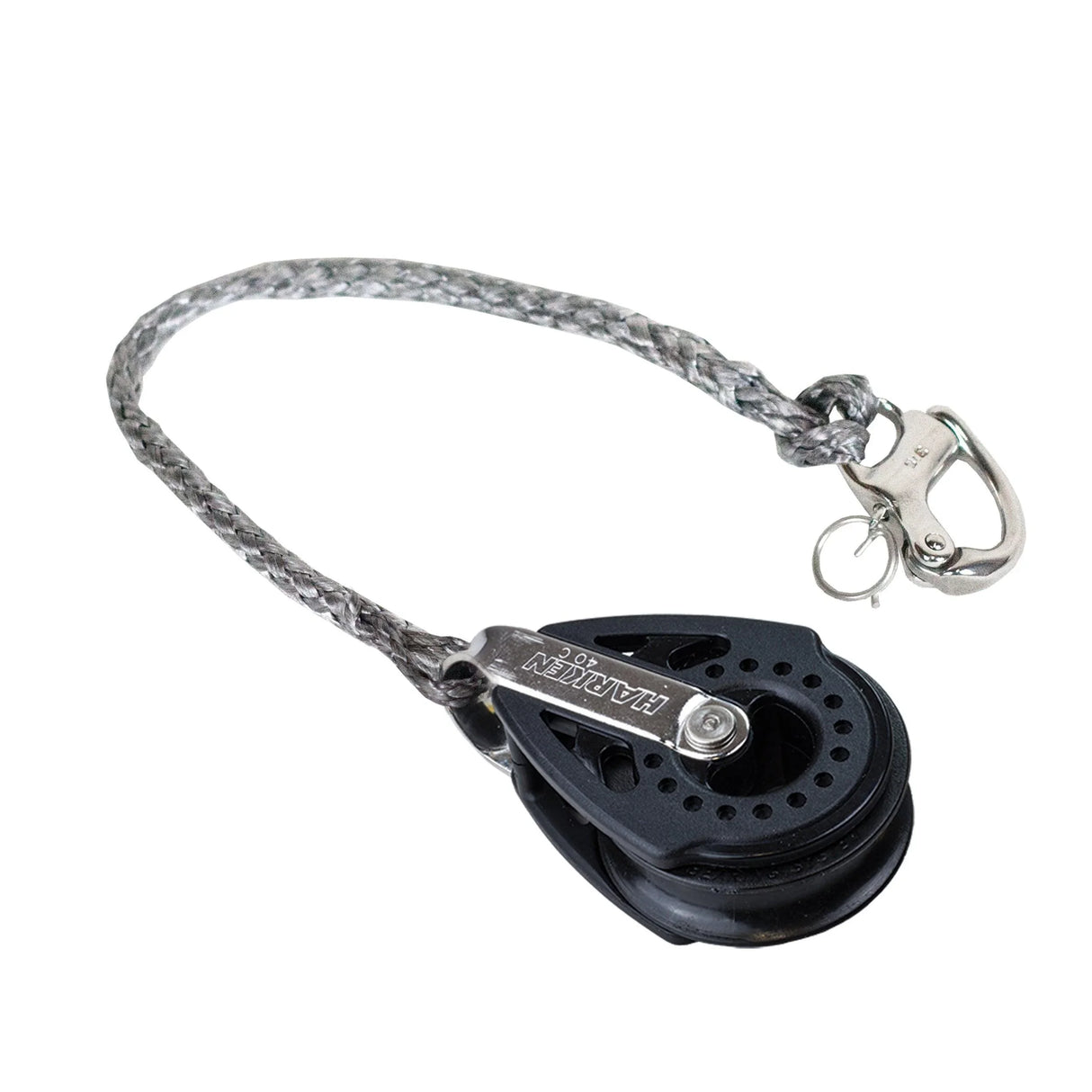 Polea Harken 40 mm con fijación a pata de gallo de Optimist