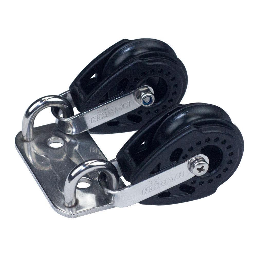 Placa con poleas Harken de 29 mm para ILCA
