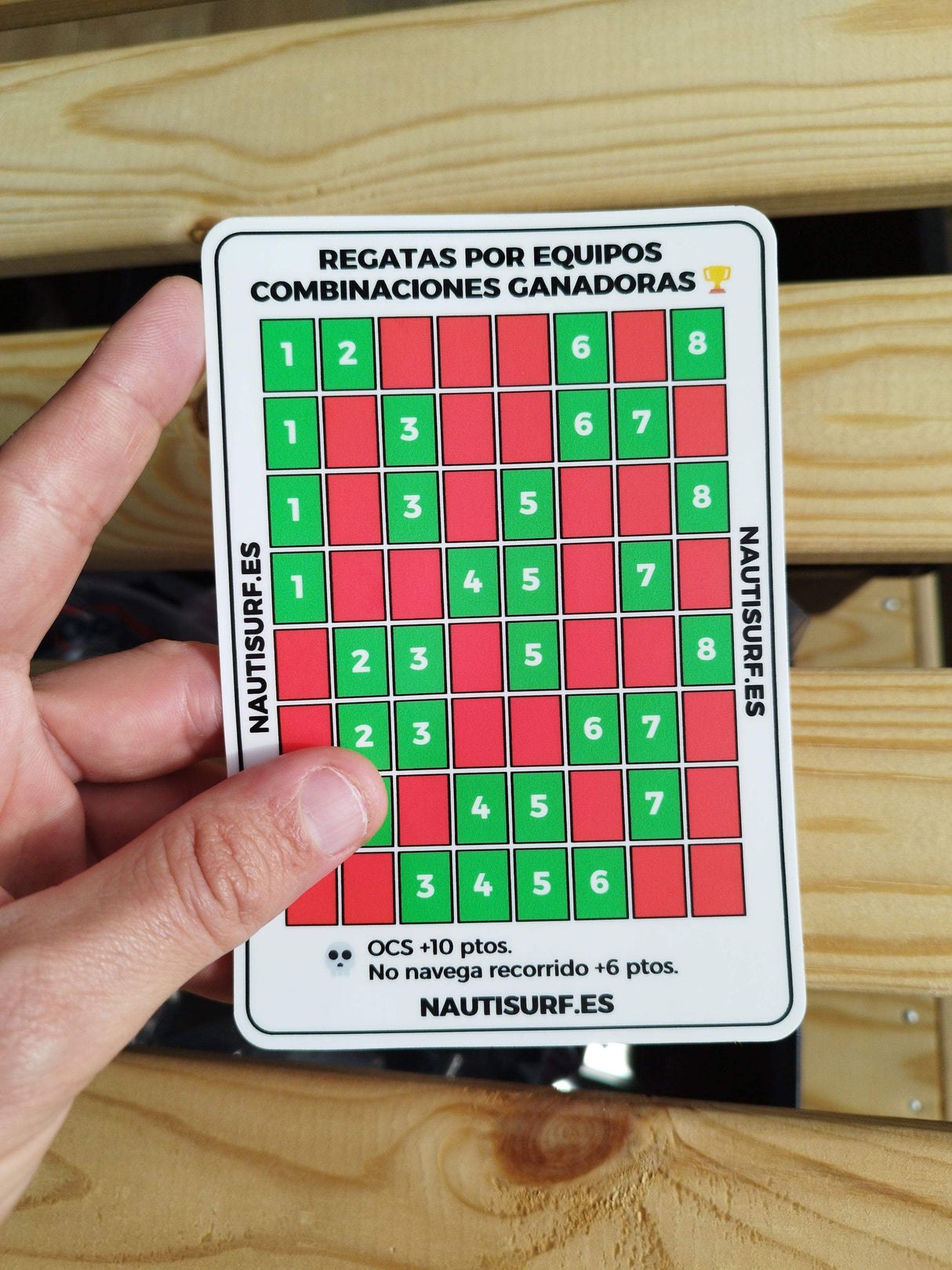 Pegatina para regatas por equipos de Optimist 2