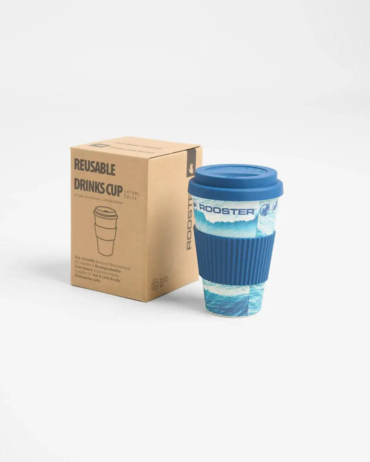 Taza bambú reutilizable Rooster