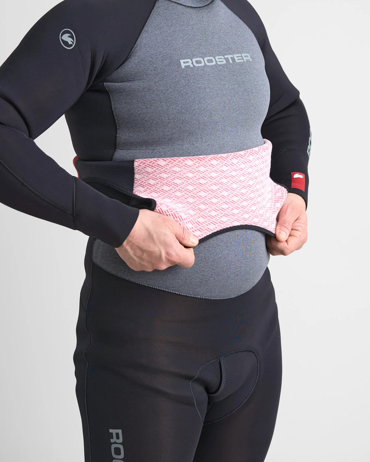 Traje Rooster Supertherm® 4 mm Long John — detalle panel rodilla Duratex II