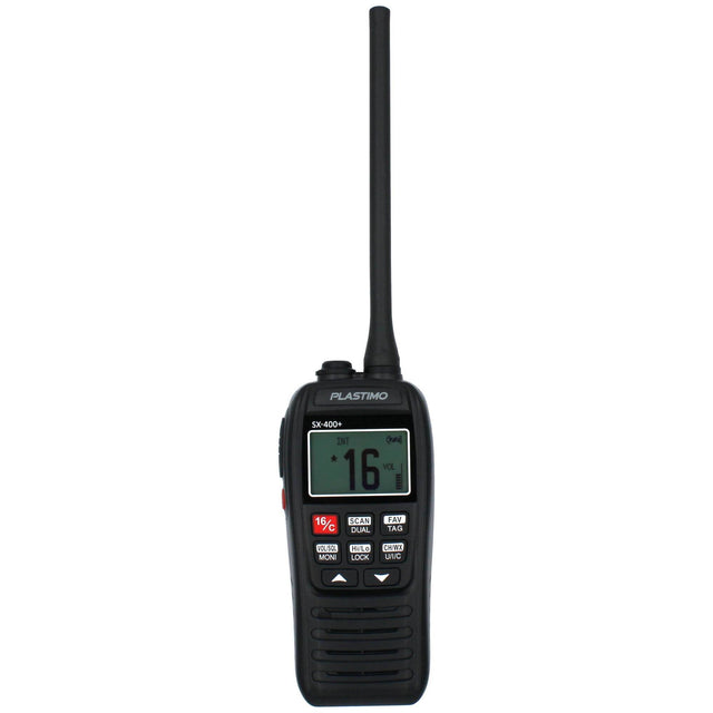 VHF portátil Plastimo SX-400 — vista frontal