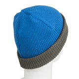 Gorro adulto de punto flotante Windesign — detalle logo Windesign