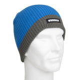 Gorro junior de punto flotante Windesign — detalle logo Windesign