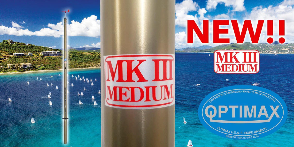 Juego de palos de Optimist Optimax Mk3 Medium - Nautisurf.es 