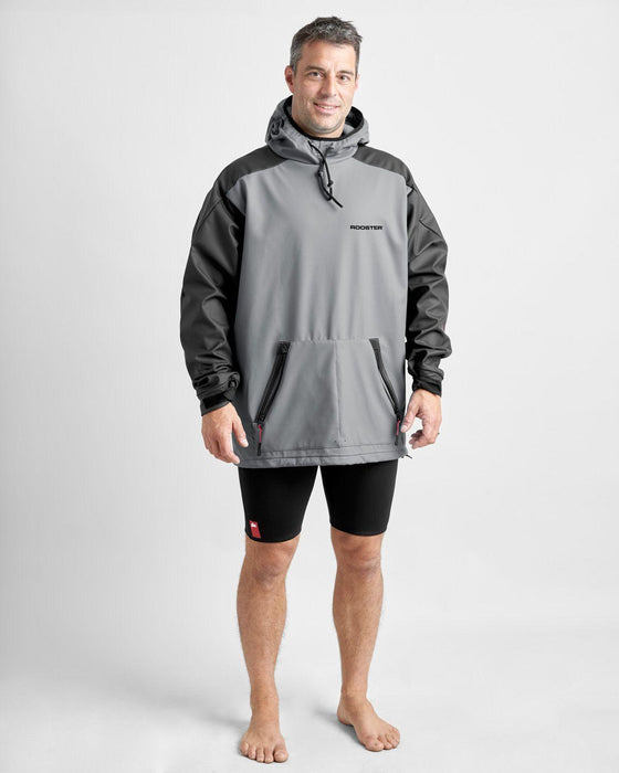 Rooster Aquafleece® Hoodie gris unisex - Nautisurf.es 